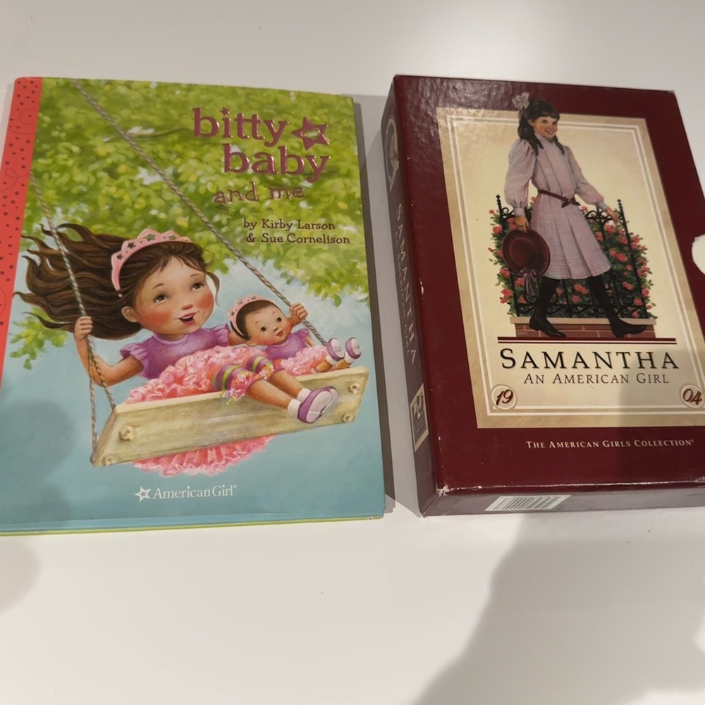 American Girl books (Bitty Baby and Samantha Set)